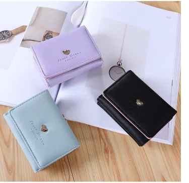 Multifunctional Candy Color Leather Mini Coin Purse 